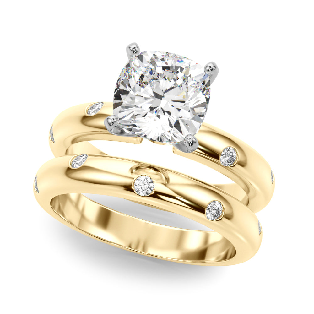 Round Classic Lab Grown Diamond Engagement Ring - VS1 D/E/F | 14K & 18K Gold | 18K Rose Gold | Round Lab Diamond | Picasso Gold & Diamond Chicago