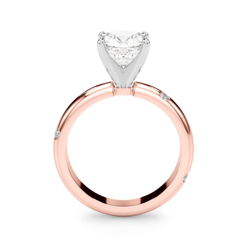 Round Classic Lab Grown Diamond Engagement Ring - VS1 D/E/F | 14K & 18K Gold | Lab Grown Diamond Engagement Ring | Picasso Gold & Diamond | Chicago