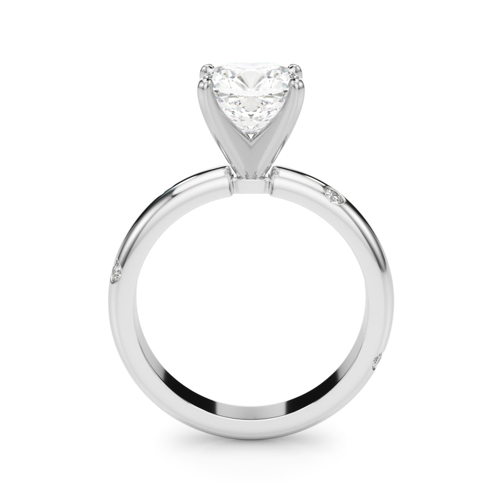 Round Classic Lab Grown Diamond Engagement Ring - VS1 D/E/F | 14K & 18K Gold | Lab Grown Diamond Engagement Ring | Picasso Gold & Diamond | Chicago