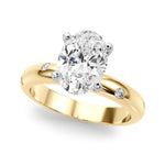 Round Classic Lab Grown Diamond Engagement Ring - VS1 D/E/F | 14K & 18K Gold | 18K Rose Gold | Round Lab Diamond | Picasso Gold & Diamond Chicago