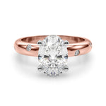 Round Classic Lab Grown Diamond Engagement Ring - VS1 D/E/F | 14K & 18K Gold | Lab Grown Diamond Engagement Ring | Picasso Gold & Diamond | Chicago