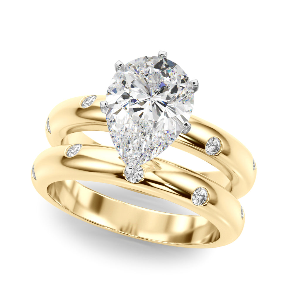 Round Classic Lab Grown Diamond Engagement Ring - VS1 D/E/F | 14K & 18K Gold | 14K White Gold | Round Lab Diamond | Picasso Gold & Diamond Chicago
