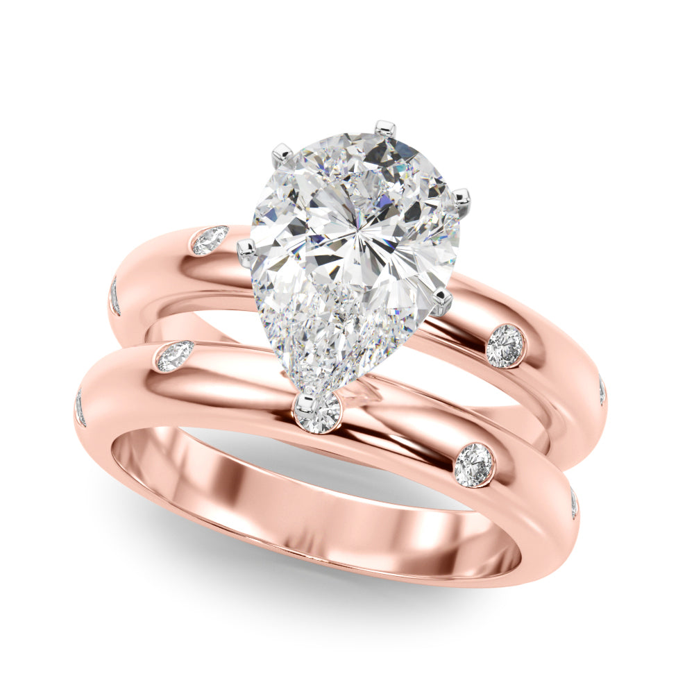 Round Classic Lab Grown Diamond Engagement Ring - VS1 D/E/F | 14K & 18K Gold | 14K Rose Gold | Round Lab Diamond | Picasso Gold & Diamond Chicago