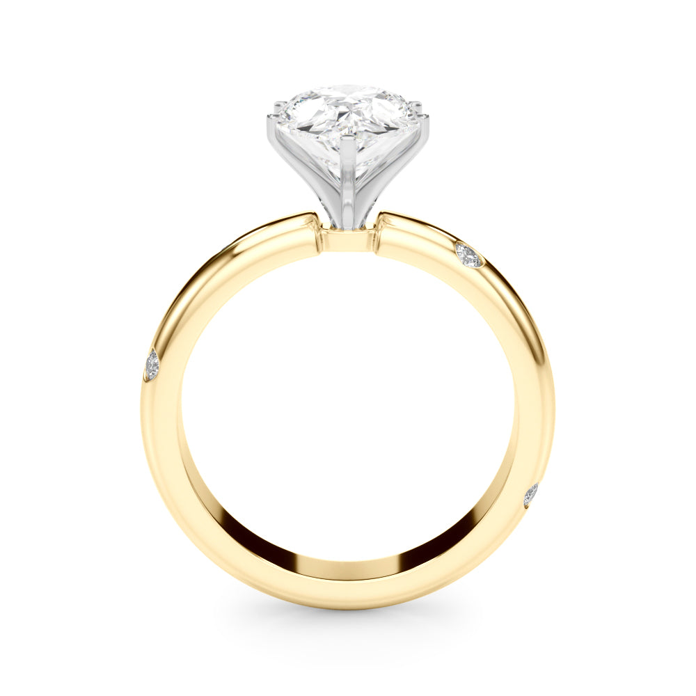 Round Classic Lab Grown Diamond Engagement Ring - VS1 D/E/F | 14K & 18K Gold | 18K White Gold | Round Lab Diamond | Picasso Gold & Diamond Chicago