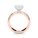 Round Classic Lab Grown Diamond Engagement Ring - VS1 D/E/F | 14K & 18K Gold | 18K Yellow Gold | Round Lab Diamond | Picasso Gold & Diamond Chicago