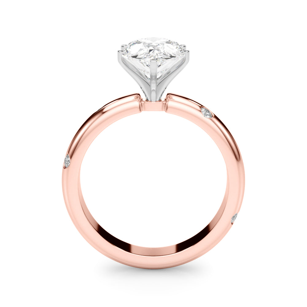 Round Classic Lab Grown Diamond Engagement Ring - VS1 D/E/F | 14K & 18K Gold | 18K Yellow Gold | Round Lab Diamond | Picasso Gold & Diamond Chicago