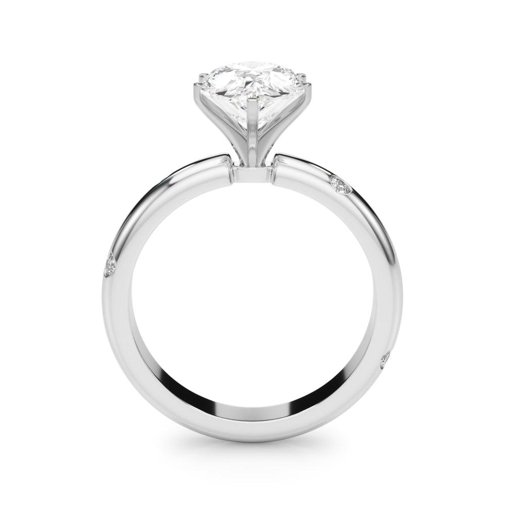 Round Classic Lab Grown Diamond Engagement Ring - VS1 D/E/F | 14K & 18K Gold | 18K Yellow Gold | Round Lab Diamond | Picasso Gold & Diamond Chicago