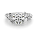 Round Nature Inspired Lab Grown Diamond Engagement Ring - VS1 D/E/F | 14K & 18K Gold | 14K Rose Gold | Round Lab Diamond | Picasso Gold & Diamond Chicago