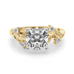 Round Nature Inspired Lab Grown Diamond Engagement Ring - VS1 D/E/F | 14K & 18K Gold | 18K White Gold | Round Lab Diamond | Picasso Gold & Diamond Chicago