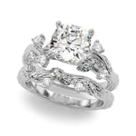 Round Nature Inspired Lab Grown Diamond Engagement Ring - VS1 D/E/F | 14K & 18K Gold | Platinum | Round Lab Diamond | Picasso Gold & Diamond Chicago