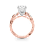 Round Nature Inspired Lab Grown Diamond Engagement Ring - VS1 D/E/F | 14K & 18K Gold | Lab Grown Diamond Engagement Ring | Picasso Gold & Diamond | Chicago