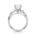 Round Nature Inspired Lab Grown Diamond Engagement Ring - VS1 D/E/F | 14K & 18K Gold | Lab Grown Diamond Engagement Ring | Picasso Gold & Diamond | Chicago