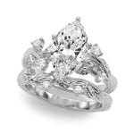 Round Nature Inspired Lab Grown Diamond Engagement Ring - VS1 D/E/F | 14K & 18K Gold | 14K Yellow Gold | Round Lab Diamond | Picasso Gold & Diamond Chicago