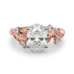 Round Nature Inspired Lab Grown Diamond Engagement Ring - VS1 D/E/F | 14K & 18K Gold | Lab Grown Diamond Engagement Ring | Picasso Gold & Diamond | Chicago