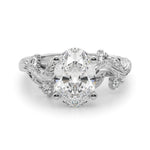 Round Nature Inspired Lab Grown Diamond Engagement Ring - VS1 D/E/F | 14K & 18K Gold | Lab Grown Diamond Engagement Ring | Picasso Gold & Diamond | Chicago
