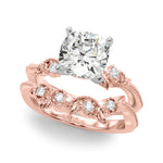 Round Nature Inspired Lab Grown Diamond Engagement Ring - VS1 D/E/F | 14K & 18K Gold | Platinum | Round Lab Diamond | Picasso Gold & Diamond Chicago
