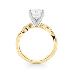 Round Nature Inspired Lab Grown Diamond Engagement Ring - VS1 D/E/F | 14K & 18K Gold | Lab Grown Diamond Engagement Ring | Picasso Gold & Diamond | Chicago