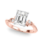Round Nature Inspired Lab Grown Diamond Engagement Ring - VS1 D/E/F | 14K & 18K Gold | Lab Grown Diamond Engagement Ring | Picasso Gold & Diamond | Chicago