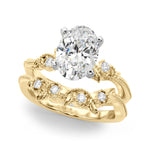 Round Nature Inspired Lab Grown Diamond Engagement Ring - VS1 D/E/F | 14K & 18K Gold | Lab Grown Diamond Engagement Ring | Picasso Gold & Diamond | Chicago