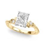 Round Nature Inspired Lab Grown Diamond Engagement Ring - VS1 D/E/F | 14K & 18K Gold | Lab Grown Diamond Engagement Ring | Picasso Gold & Diamond | Chicago
