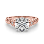 Round Nature Inspired Lab Grown Diamond Engagement Ring - VS1 D/E/F | 14K & 18K Gold | 14K Rose Gold | Round Lab Diamond | Picasso Gold & Diamond Chicago