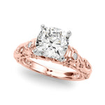 Round Nature Inspired Lab Grown Diamond Engagement Ring - VS1 D/E/F | 14K & 18K Gold | 18K White Gold | Round Lab Diamond | Picasso Gold & Diamond Chicago