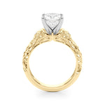 Round Nature Inspired Lab Grown Diamond Engagement Ring - VS1 D/E/F | 14K & 18K Gold | Lab Grown Diamond Engagement Ring | Picasso Gold & Diamond | Chicago