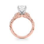 Round Nature Inspired Lab Grown Diamond Engagement Ring - VS1 D/E/F | 14K & 18K Gold | Lab Grown Diamond Engagement Ring | Picasso Gold & Diamond | Chicago