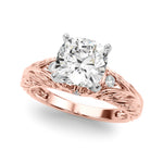 Round Nature Inspired Lab Grown Diamond Engagement Ring - VS1 D/E/F | 14K & 18K Gold | 18K White Gold | Round Lab Diamond | Picasso Gold & Diamond Chicago