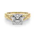Round Nature Inspired Lab Grown Diamond Engagement Ring - VS1 D/E/F | 14K & 18K Gold | 18K White Gold | Round Lab Diamond | Picasso Gold & Diamond Chicago