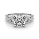 Round Nature Inspired Lab Grown Diamond Engagement Ring - VS1 D/E/F | 14K & 18K Gold | 18K Yellow Gold | Round Lab Diamond | Picasso Gold & Diamond Chicago