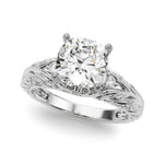 Round Nature Inspired Lab Grown Diamond Engagement Ring - VS1 D/E/F | 14K & 18K Gold | 18K Rose Gold | Round Lab Diamond | Picasso Gold & Diamond Chicago