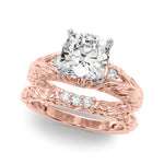Round Nature Inspired Lab Grown Diamond Engagement Ring - VS1 D/E/F | 14K & 18K Gold | Platinum | Round Lab Diamond | Picasso Gold & Diamond Chicago