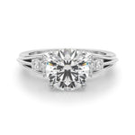 Round Nature Inspired Lab Grown Diamond Engagement Ring - VS1 D/E/F | 14K & 18K Gold | 14K Rose Gold | Round Lab Diamond | Picasso Gold & Diamond Chicago