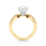 Round Nature Inspired Lab Grown Diamond Engagement Ring - VS1 D/E/F | 14K & 18K Gold | 18K White Gold | Round Lab Diamond | Picasso Gold & Diamond Chicago