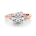 Round Nature Inspired Lab Grown Diamond Engagement Ring - VS1 D/E/F | 14K & 18K Gold | 14K Rose Gold | Round Lab Diamond | Picasso Gold & Diamond Chicago