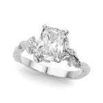 Round Nature Inspired Lab Grown Diamond Engagement Ring - VS1 D/E/F | 14K & 18K Gold | 14K White Gold | Round Lab Diamond | Picasso Gold & Diamond Chicago