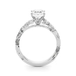 Round Nature Inspired Lab Grown Diamond Engagement Ring - VS1 D/E/F | 14K & 18K Gold | 18K Yellow Gold | Round Lab Diamond | Picasso Gold & Diamond Chicago