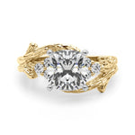 Round Bypass Lab Grown Diamond Engagement Ring - VS1 D/E/F | 14K & 18K Gold | 18K White Gold | Round Lab Diamond | Picasso Gold & Diamond Chicago
