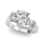 Round Bypass Lab Grown Diamond Engagement Ring - VS1 D/E/F | 14K & 18K Gold | 14K White Gold | Round Lab Diamond | Picasso Gold & Diamond Chicago