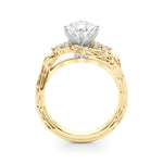 Round Bypass Lab Grown Diamond Engagement Ring - VS1 D/E/F | 14K & 18K Gold | 18K White Gold | Round Lab Diamond | Picasso Gold & Diamond Chicago