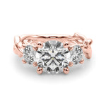 Round Twisted Shank Lab Grown Diamond Engagement Ring - VS1 D/E/F | 14K & 18K Gold | 14K Yellow Gold | Round Lab Diamond | Picasso Gold & Diamond Chicago