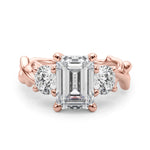 Round Twisted Shank Lab Grown Diamond Engagement Ring - VS1 D/E/F | 14K & 18K Gold | 18K White Gold | Round Lab Diamond | Picasso Gold & Diamond Chicago