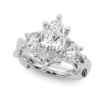 Round Twisted Shank Lab Grown Diamond Engagement Ring - VS1 D/E/F | 14K & 18K Gold | 18K Rose Gold | Round Lab Diamond | Picasso Gold & Diamond Chicago