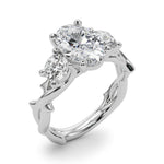 Round Twisted Shank Lab Grown Diamond Engagement Ring - VS1 D/E/F | 14K & 18K Gold | Lab Grown Diamond Engagement Ring | Picasso Gold & Diamond | Chicago