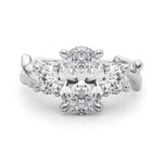 Round Twisted Shank Lab Grown Diamond Engagement Ring - VS1 D/E/F | 14K & 18K Gold | Lab Grown Diamond Engagement Ring | Picasso Gold & Diamond | Chicago
