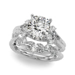Round Nature Inspired Lab Grown Diamond Engagement Ring - VS1 D/E/F | 14K & 18K Gold | 18K White Gold | Round Lab Diamond | Picasso Gold & Diamond Chicago