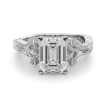 Round Nature Inspired Lab Grown Diamond Engagement Ring - VS1 D/E/F | 14K & 18K Gold | 18K Rose Gold | Round Lab Diamond | Picasso Gold & Diamond Chicago