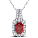 14K 0.26CT Diamond Ruby Pendant - Picasso Gold & Diamond Jewelry