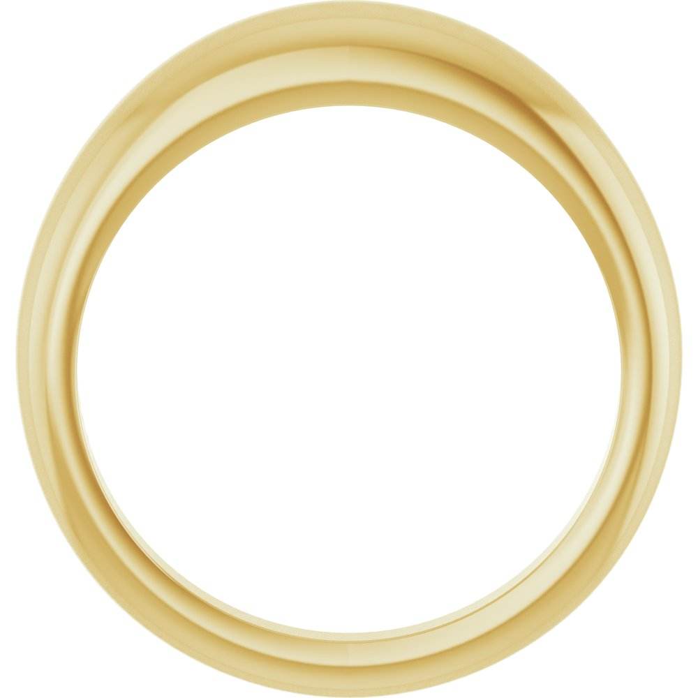14K Yellow Gold 4mm Petite Dome Ring – Classic & Timeless Everyday Band - Picasso Gold & Diamond Jewelry